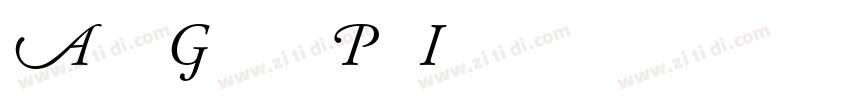 Adobe Garamond Pro I字体转换